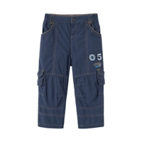 2004-473 детская детская детская детская одежда темно-синяя двойная вышитая карманные брюки b