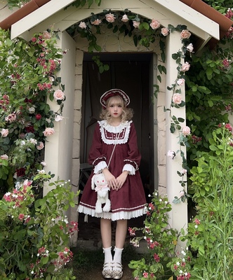 taobao agent Intent gold has ended the full link on the details page original design light Lodoll sensing long -sleeved dress