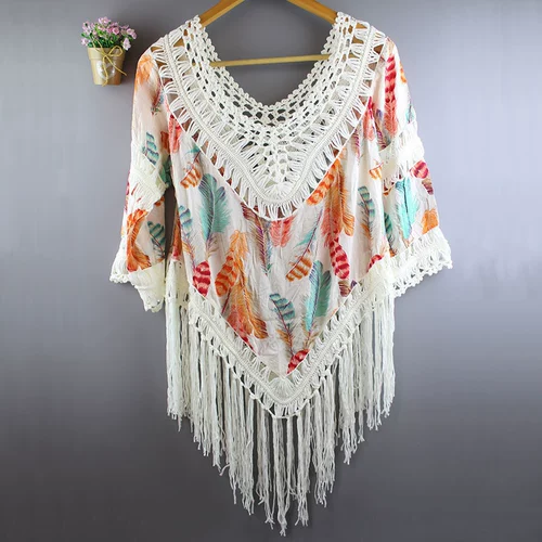 Купальник, куртка, сексуальная пляжная одежда для защиты от солнца, в западном стиле