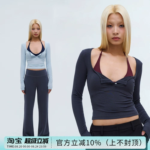 Дизайнерская футболка, приталенный базовый лонгслив, тренд сезона