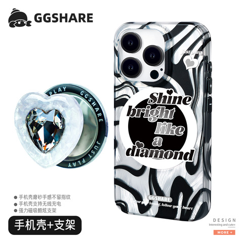 GGSHARE Blue Swirls Abstract Wavy Lines iPhone Case