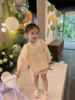 Mini-skirt, children's clothing, champagne color