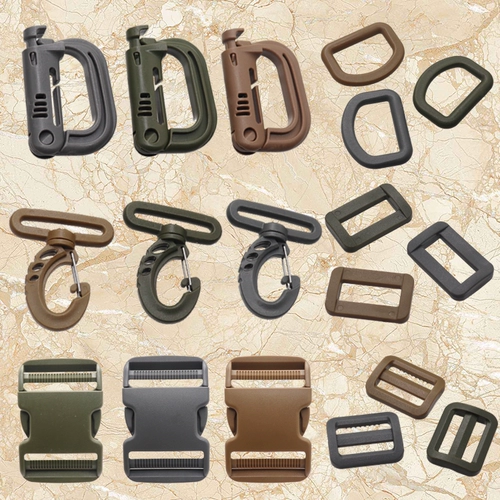 Высококачественный экологичный пластиковый дорожный рюкзак, упаковка, снаряжение с аксессуарами с застежкой