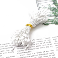 Белый симулятор цветок якуанг (матовая) круглая головка цветочный ядро ​​длиной 2 мм 60 мм около 144 ветви