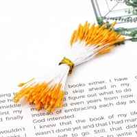 Оранжевая симуляция Цветочная гипсовая жемчужная световая цветочная ядро ​​1 мм длиной 60 мм около 90 ветвей/сумки