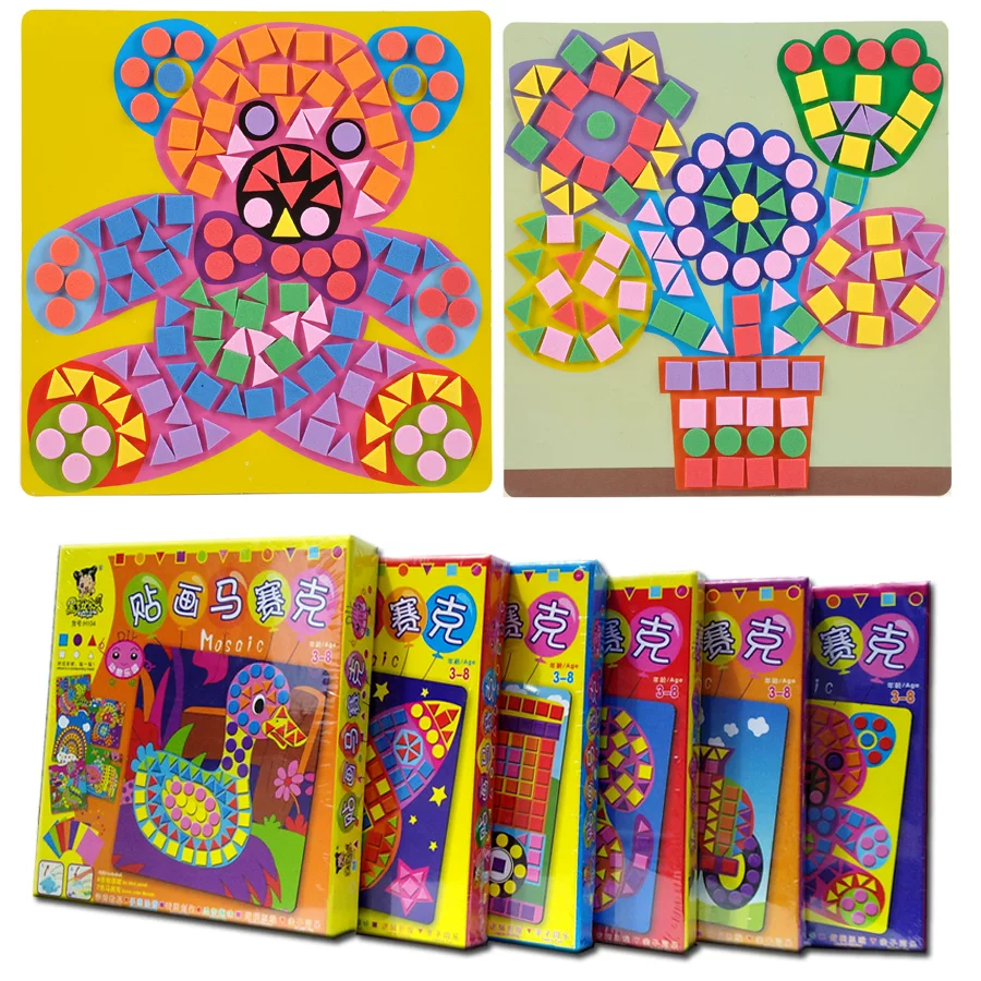 Eva, children's mosaic, stickers, materials set, DIY