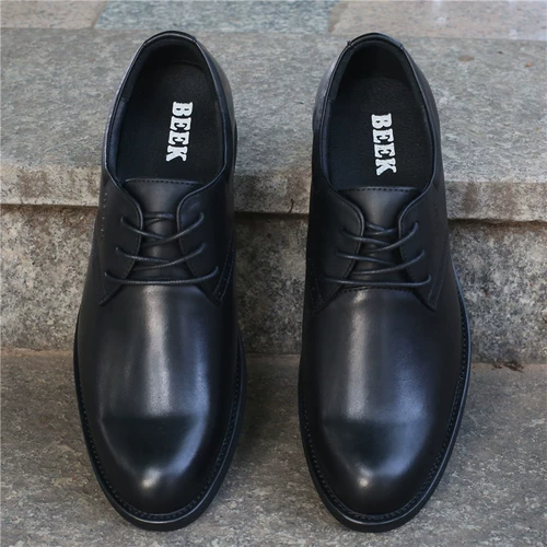 Кожаный классический костюм для отдыха для кожаной обуви с заостренным носом, дышащие свадебные туфли в английском стиле, воловья кожа, тонкий ремешок, из натуральной кожи