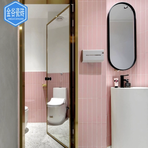 Джиншан плитка длинный бар макарон 60x400 Черно -белый серый туалетный фоновый фоновый фон кухонная плитка