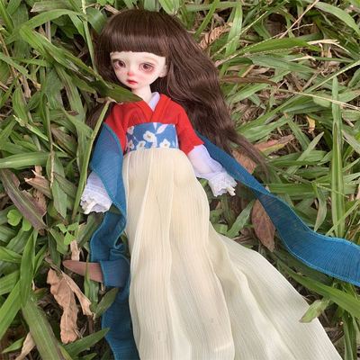 taobao agent [Beautiful color matching] BJD6 points baby clothes 30 cm costume court dress doll clothing gauze skirt color color color is too beautiful