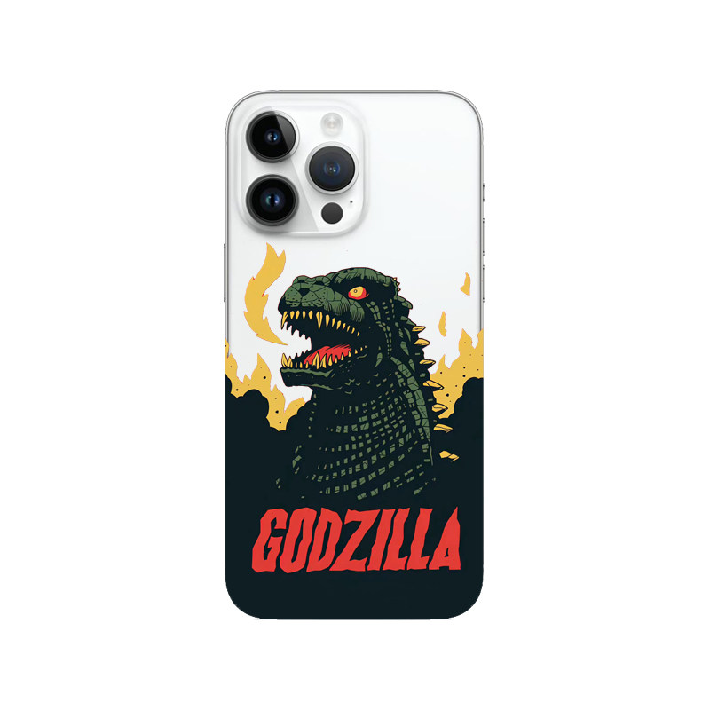 Clear — Godzilla Roaring Fire Smoke iPhone Case
