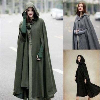 taobao agent SpeedSmock Tong Amazon European and American four -color hooded lace cloak and cloak ladies HOODED CAPE CAPE