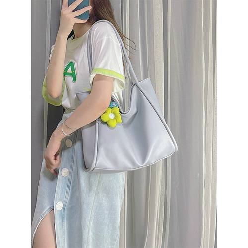 Сумка через плечо, брендовая вместительная и большая портативная очень большая сумка на одно плечо, коллекция 2022, в корейском стиле