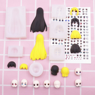 taobao agent Ultra light proportional doll, silica gel plastic face, bangs, ultra light clay