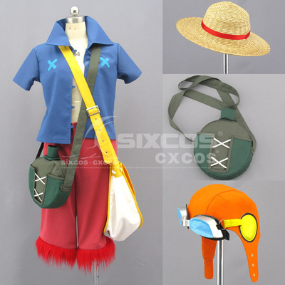 taobao agent One Piece Theatrical Edition Strong World Luffy COS Clothing Custom Luffy Cosplay Costume