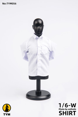taobao agent 1/6 soldier clothes model TYM056 white shirt shirt suit suit suit accessories spot spot