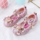 7078-8 Pink Bow Flat Bottom