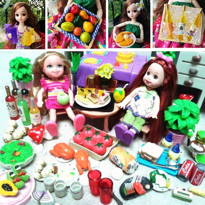 taobao agent Positive loose goods micro -shrinking food bouquet potted fruit ornaments 6 -point doll shooting scene scene