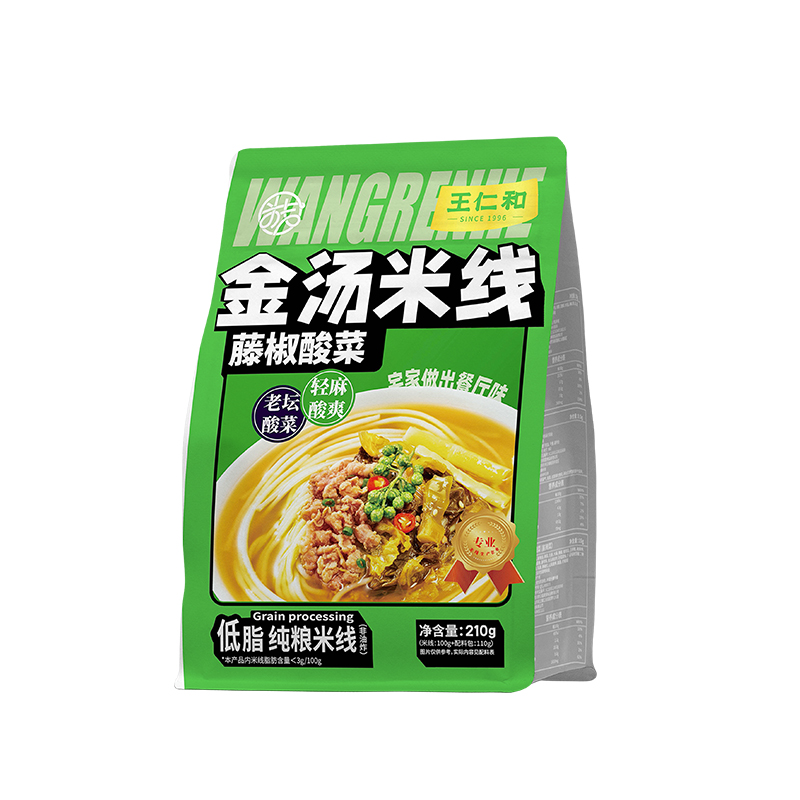 王仁和藤椒酸菜米线210g*5袋