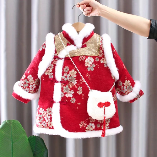 Детское ханьфу для девочек, в западном стиле, с вышивкой, коллекция 2022, китайский стиль