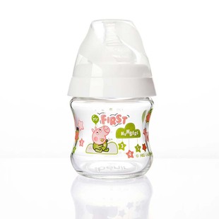 清素玻璃奶瓶0-2岁宽口径防胀气奶瓶