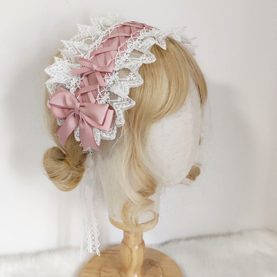 taobao agent Lo Niang hair with Annie breakfast head jewelry Lolita sweet versatile KC humanoid master bow and lace Japanese girl