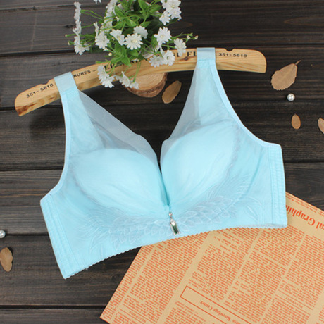 00      背心式可调节肩带无钢圈文胸薄款聚拢薄模杯四排扣内衣文胸