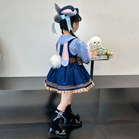 Два -набор -это кролик+большая шляпа+галстук юбки