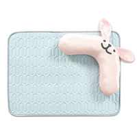 Латексная подушка небесно-голубого цвета + съемная оранжево-розовая подушка