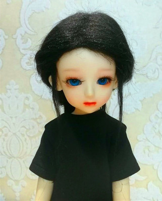 taobao agent [New product innovation low price] BJD hairy head black medium -long hair doll hair wigs can be customized