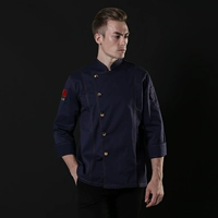 Длинная синяя одиночная рубашка