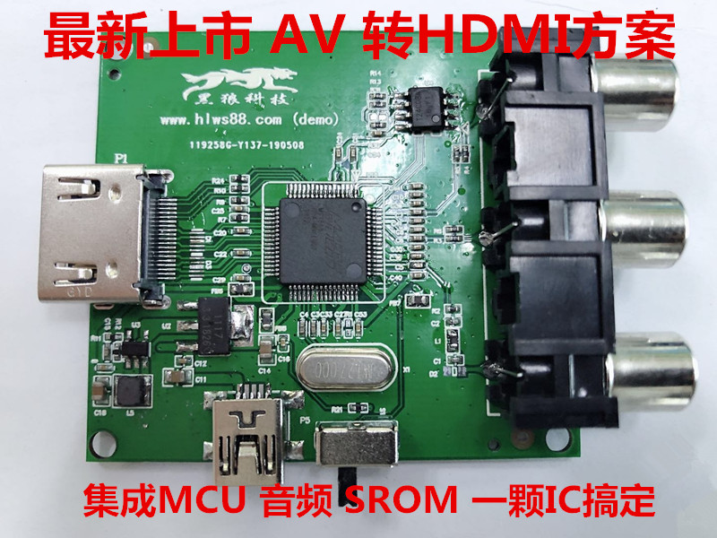 AV TO HDMI ַ  AV  HDMI    -CHIP ַ AV TO HDMI 
