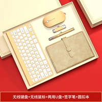 Умная золотая клавиатура, мышка, USB-флеш-накопитель, комплект, 5