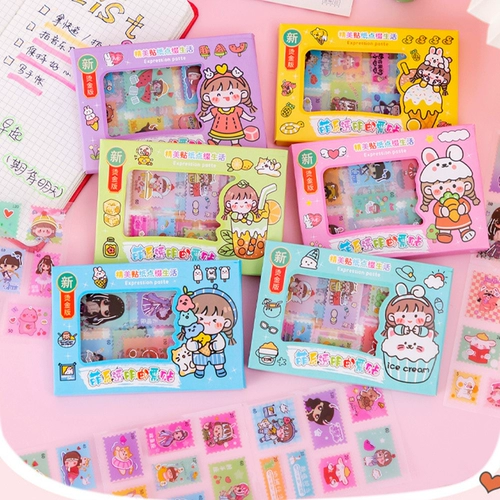 Прозрачный браслет, наклейка, креативные мультяшные наклейки, марки