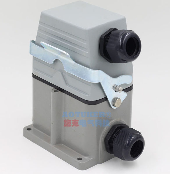 Перегрузка разъем HDC-HE-048-3D 48 CORE 16A поверхность установка поверхностный монтаж прямоугольник авиация Вставлять