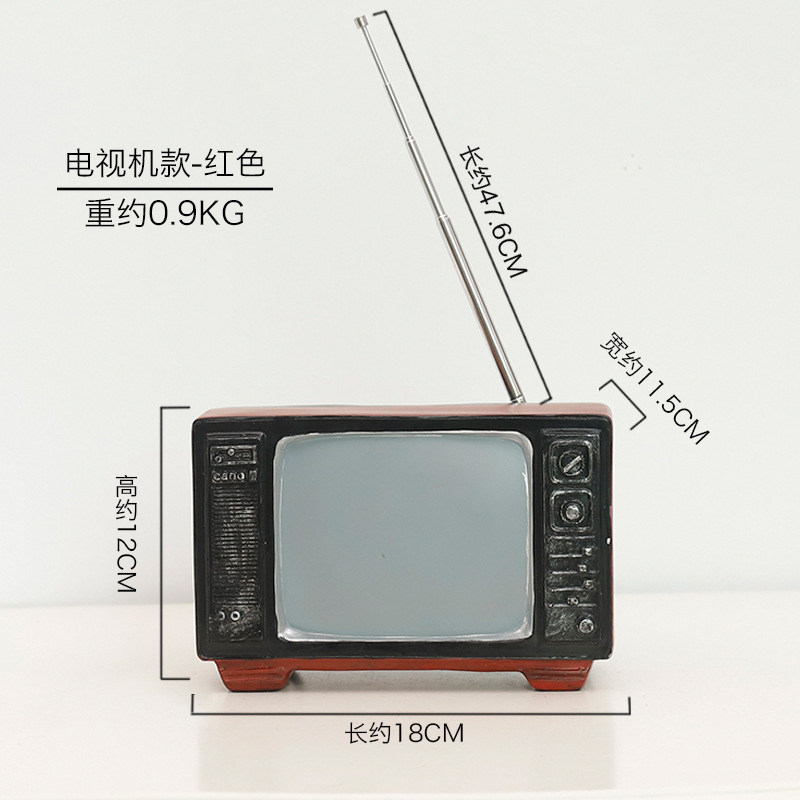 red-resin-tv-model