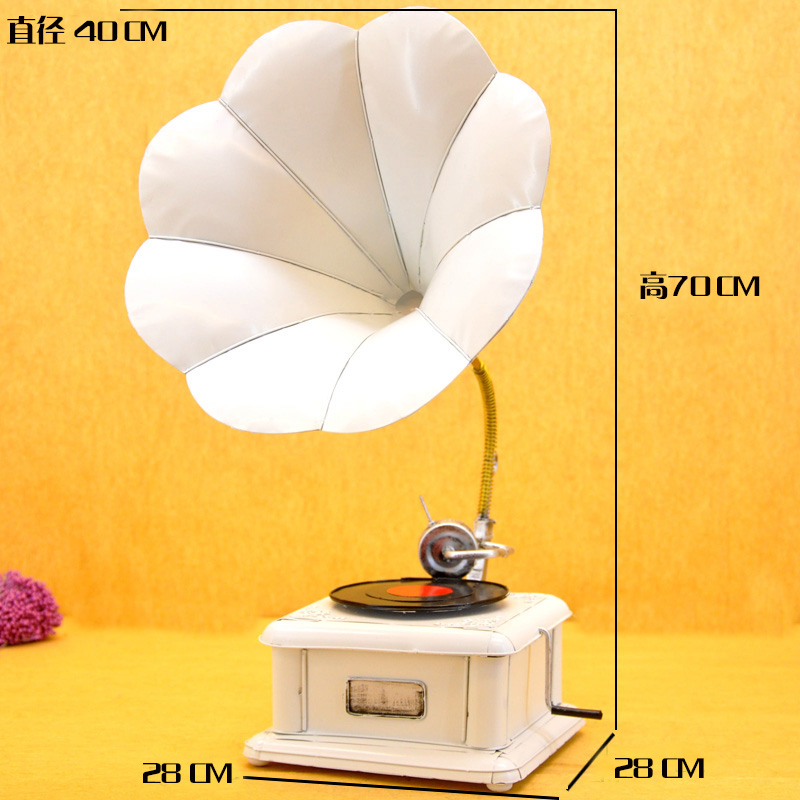 largest-size-70-cm-high-white-gramophone