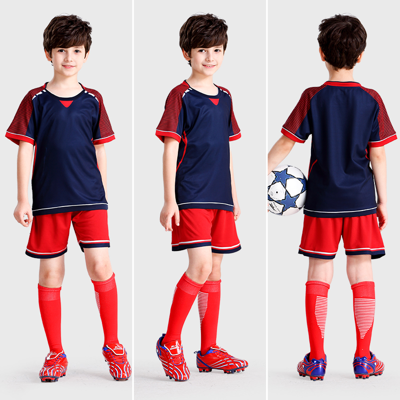 Children's football clothing suits sports elementary school football clothing training clothing boys and girls custom printed team jerseys