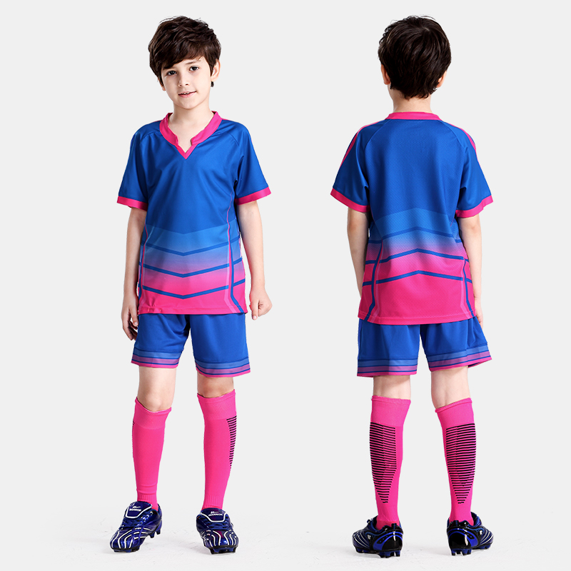 Children's football clothing suits sports elementary school football clothing training clothing boys and girls custom printed team jerseys