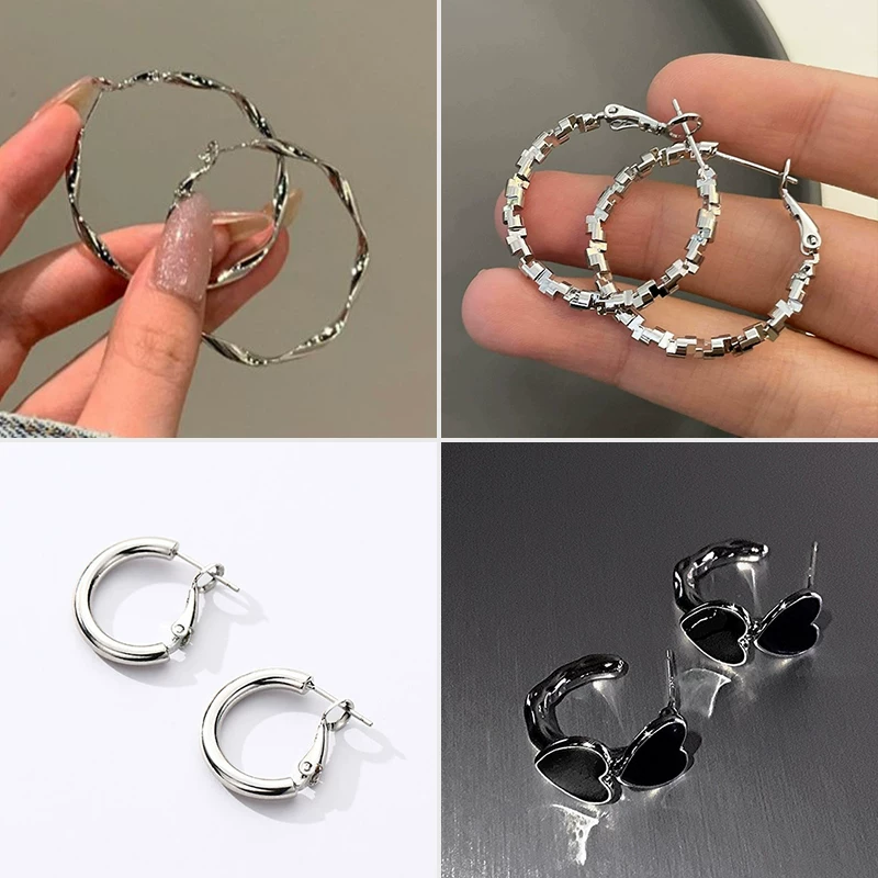 Крупные серьги с хвостиком
