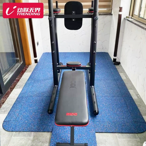 Резиновый спортивный ковер для спортзала, гантели, увеличенная толщина