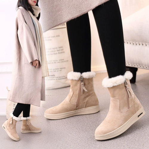 Демисезонные короткие сапоги, утепленные ботинки, туфли, коллекция 2022, средней длины