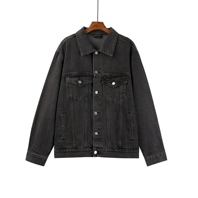 taobao agent Spring black denim retro jacket, top, 2022