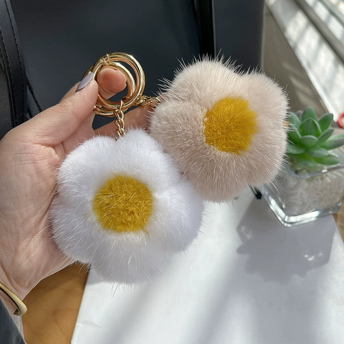 Милый брендовый брелок, плюшевая небольшая сумка в форме цветка, плюшевый, подарок на день рождения