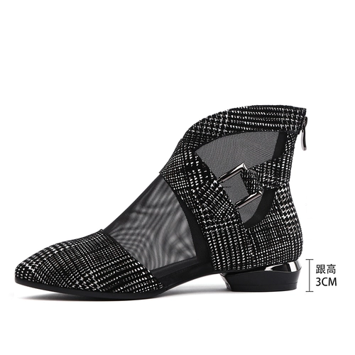 Летние сетчатые короткие сапоги, туфли, обувь, 2022, большой размер