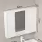 Phòng tắm đơn giản ẩn kéo đẩy tủ gương phòng tắm tích hợp chậu rửa treo tường có giá đựng đồ riêng biệt có gương bảo quản gương di chuyển Gương