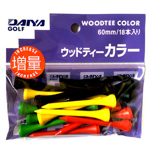 Golf TEE 日本輸入 DAIYA ゴルフホルダー 環境に優しい木製スパイク 木製ロンT