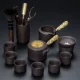 10 Purple Sand (Wufu Linmen) боковая ручка/золото+чайная церемония/сплав