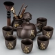 Zisha/Dragon Pot (желающий)+шесть чашек+благословения свиньи/чайная церемония