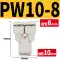 Đầu nối nhanh khí quản khí quản Đầu nối nhanh khí quản PG8-6 PW12-10 10-8 PEG16-12 đường kính thay đổi co nối nhanh khí nén đầu nối khí smc Đầu nối khí nén