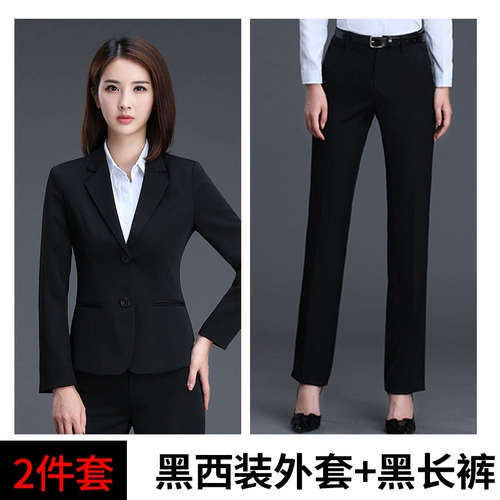 Флисовый пиджак классического кроя, комплект, топ, черный классический костюм, комбинезон, в корейском стиле